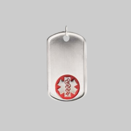 Picture of Medical Necklace Tag ID, Stainless Steel, 27 **CUSTOM ITEM**