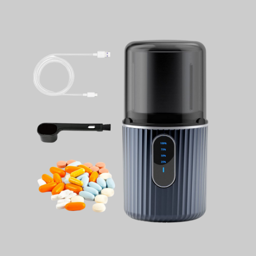 Picture of Cordless Electric Pill Crusher- Navy Blue