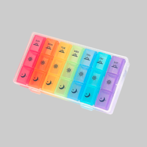 Picture of Weekly Pill Organizer, 3-Times-A-Day 7 Day Pill Box