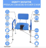 Picture of DIGNITY ULTRA-PREMIUM PADDED BARIATRIC EXTRA LARGE COMMODE/SHOWER CHAIR. 600LB CAPACITY **OVERSIZED**