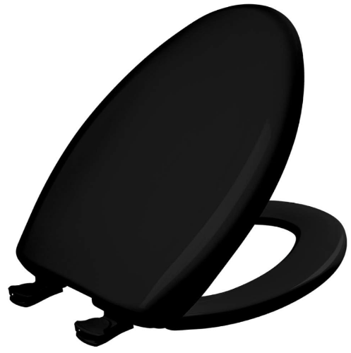 Picture of Black Plastic Toilet Seat