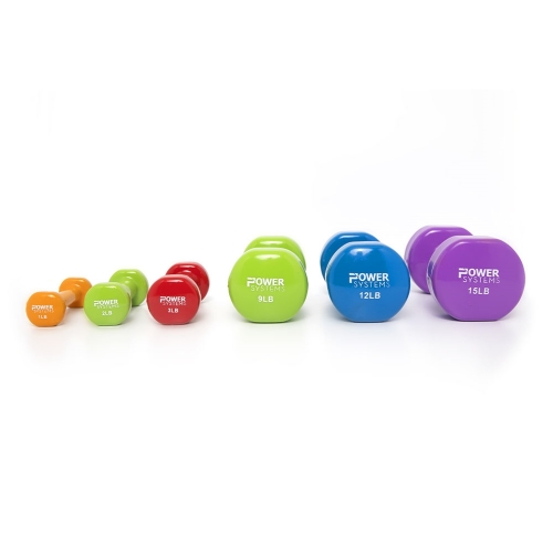 Picture of Pair Vinyl-Coated Cast Iron Dumbbells