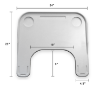 Picture of PLASTIC MOLDED LAP TRAY: BLACK