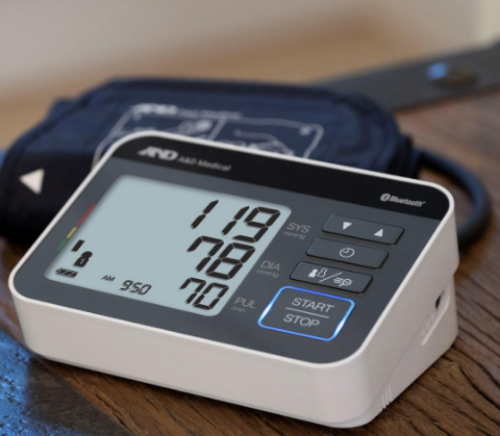 Picture of Multi User Bluetooth Blood Pressure Monitor with One Size Cuff (8.6" - 16.5") (INCLUDES AC ADAPTER)