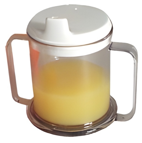 Picture of Two-Handled Mug with White Spout Lid