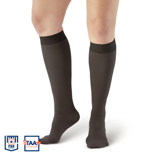 Picture of AW 152 Compression Stockings Closed Toe Knee Highs - 15-20mmHg