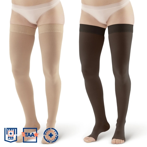 Picture of AW 212/ 205 Thigh High Compression Stockings 20-30 mmHG