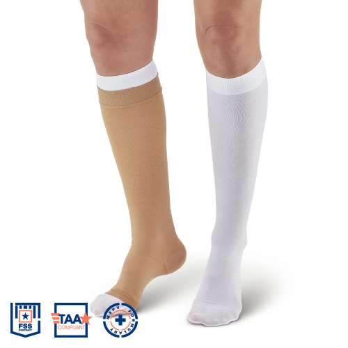 Picture of AW Style 2712 Ulcer Care Knee High Plus Liners Kit- Sand - 30-40 mmHg