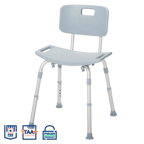Picture of Pisces Shower Chair with Removable Back