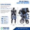 Picture of Pisces Direct Ultra-Fold Compact Portable Lightweight Transport Chair