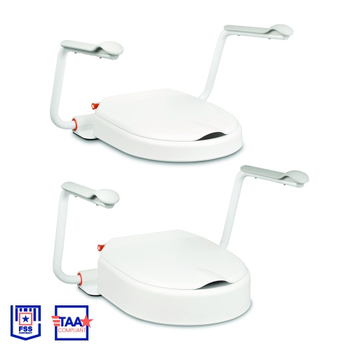 Picture of Elevated Toilet Seats with Fixed Arm Supports