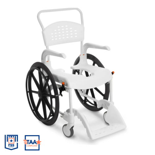 Picture of Etac Clean 24" Self-Propelled Wheelchair Shower/Commode Combo Chair