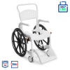 Picture of Etac Clean 24" Self-Propelled Wheelchair Shower/Commode Combo Chair