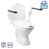 Picture of Etac Supporter Adjustable Toilet Seat with Swing-Away Armrests