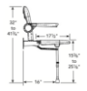 Picture of With & Without U-Shaped Padded Folding Shower Seats with Adjustable Legs