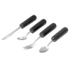 Picture of EZ GRIP Weighted Utensil Set with Knife, Fork, Teaspoon, and Soup Spoon
